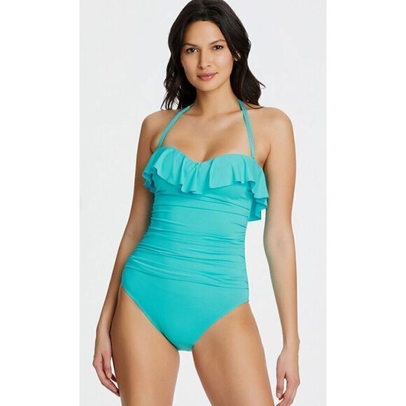 New. Bleu Rod Beattie ruffle one piece. Size 4. Retails $125 - Picture 4 of 12